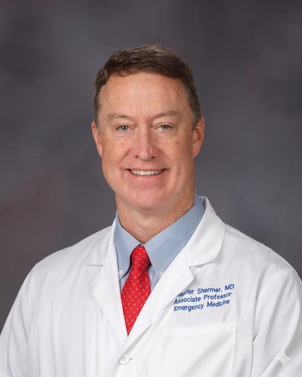 Portrait of Chester Chet Shermer, MD, FACEP, founder of Global MedOps Command